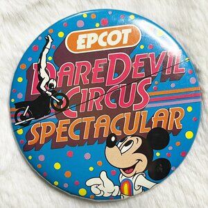 🔮‎ 5/$25 Vintage Disney EPCOT Daredevil Circus Spectacular Mickey Pin